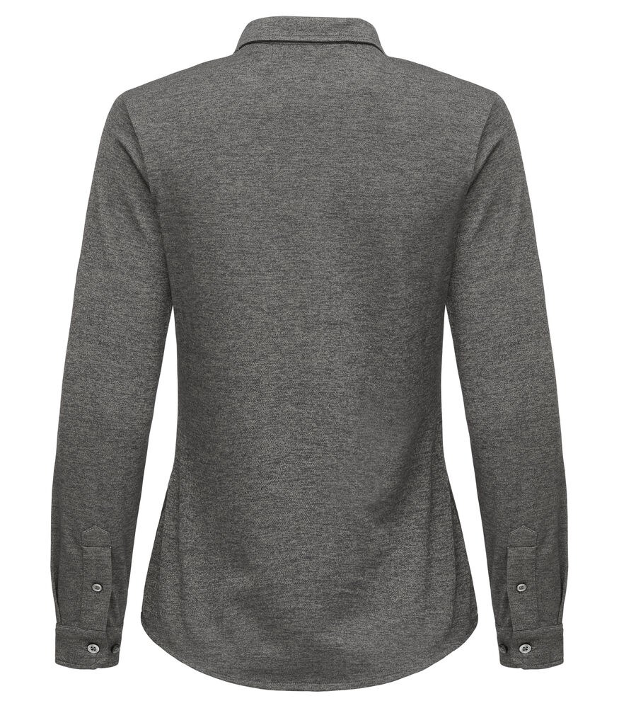 Cutter & Buck - Advantage Shirt Dames Antraciet Mélange 42/XL Cutter & Buck - Advantage Shirt Dames Antraciet Mélange 42/XL