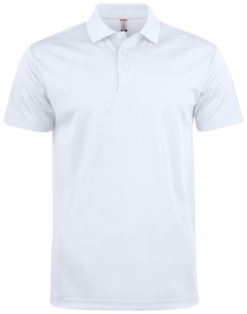 Clique - Basic Active Polo Wit 3XL