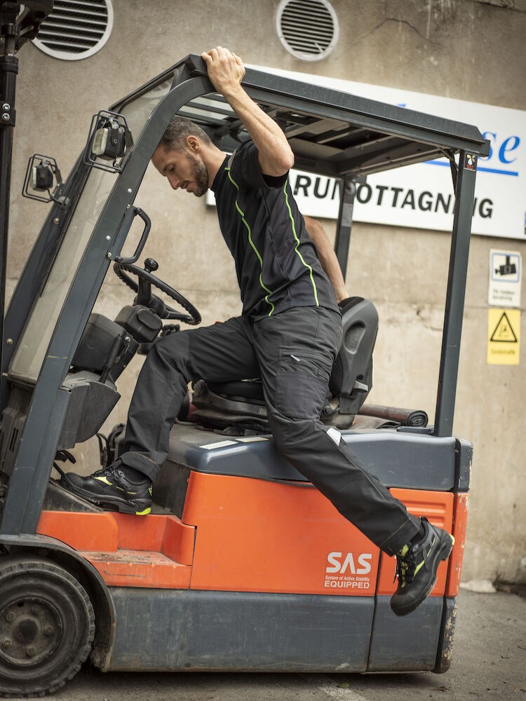 Jobman - 2194 Stretch Service Trousers Donkergrijs/Zwart D108