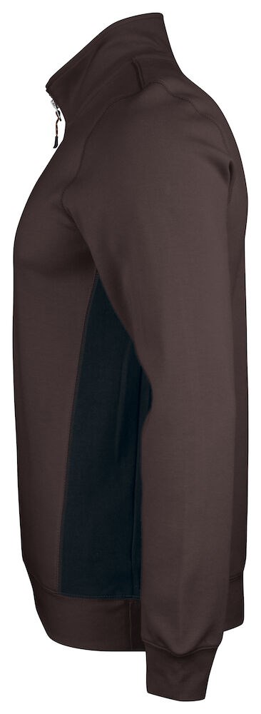 Jobman - 5401 Halfzip Sweatshirt Bruin/Zwart M Jobman - 5401 Halfzip Sweatshirt Bruin/Zwart M