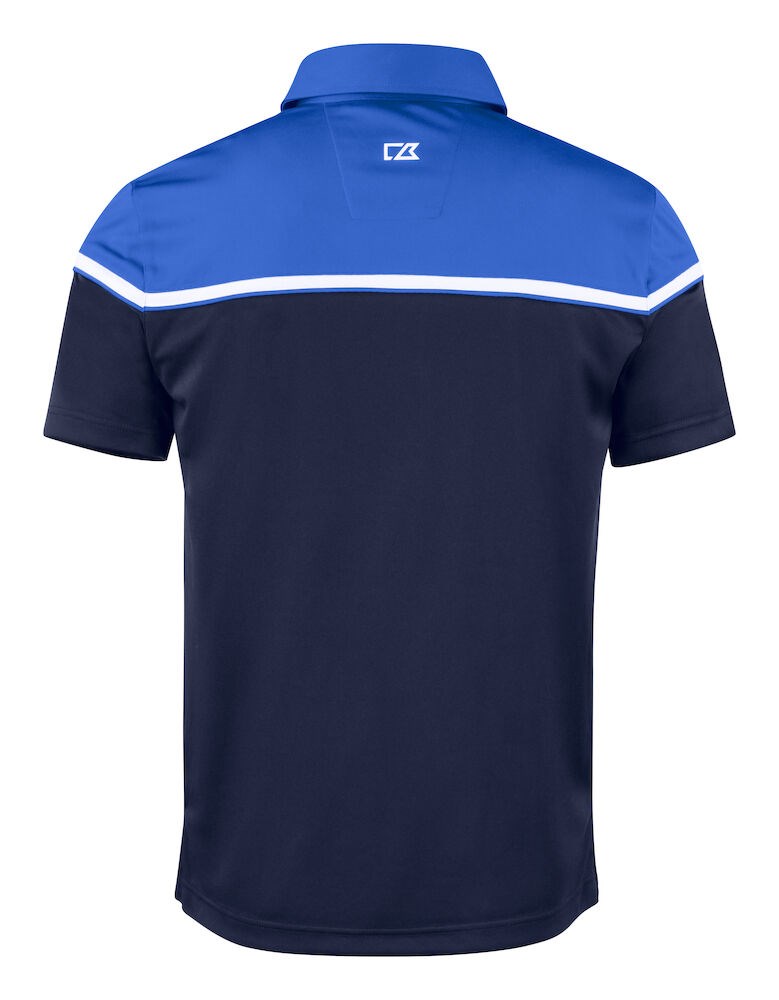 Cutter & Buck - Seabeck Polo Heren Dark Navy/ Royal Blauw S