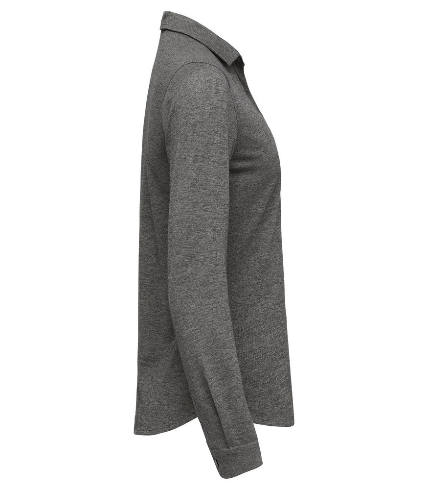 Cutter & Buck - Advantage Shirt Dames Antraciet Mélange 42/XL Cutter & Buck - Advantage Shirt Dames Antraciet Mélange 42/XL