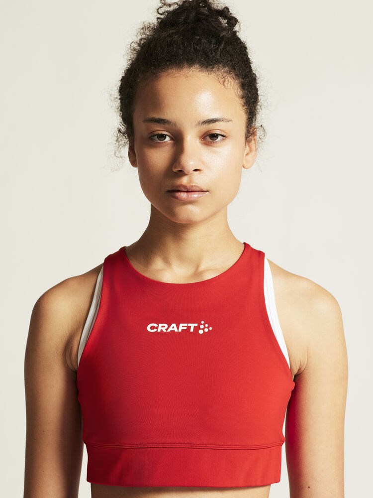 Craft - Rush 2.0 Crop Top W Bright Red XXS Craft - Rush 2.0 Crop Top W Bright Red XXS