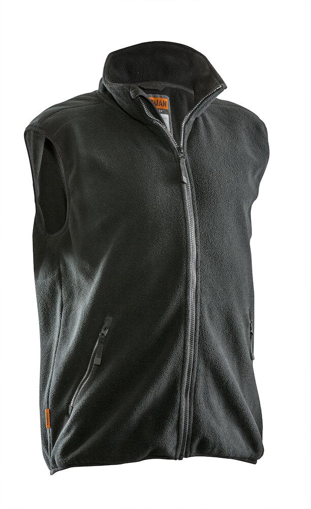 Jobman - 7501 Fleece Vest Zwart M