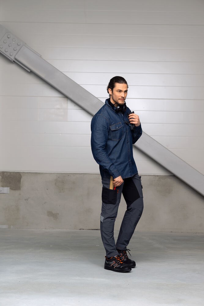Jobman - 2194 Stretch Service Trousers Donkergrijs/Zwart D108